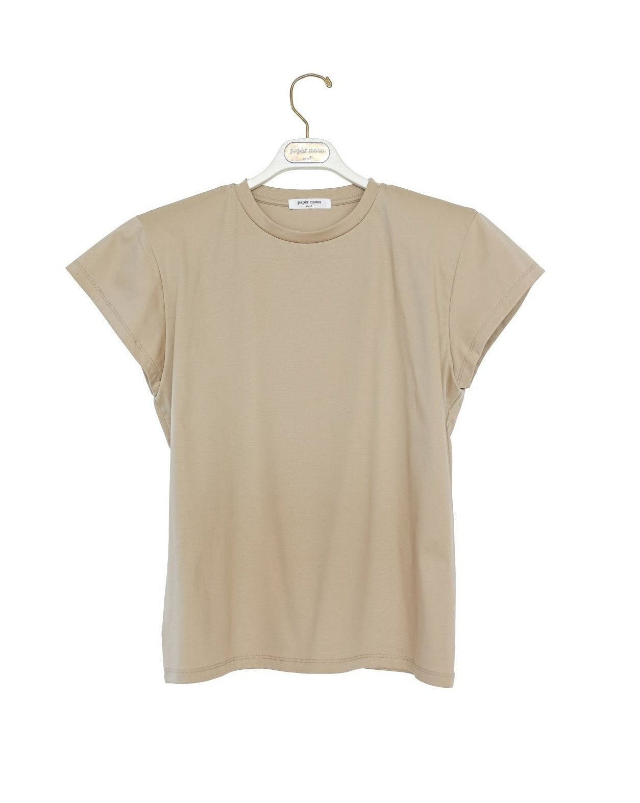 【PAPERMOON ペーパームーン】SS / Premium Cotton Classic Slim Padded T - Shirt