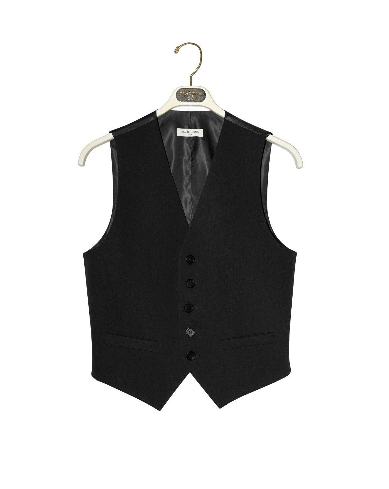 【即納】【PAPERMOON ペーパームーン】AW / Five Button Down Tailored Suit Vest