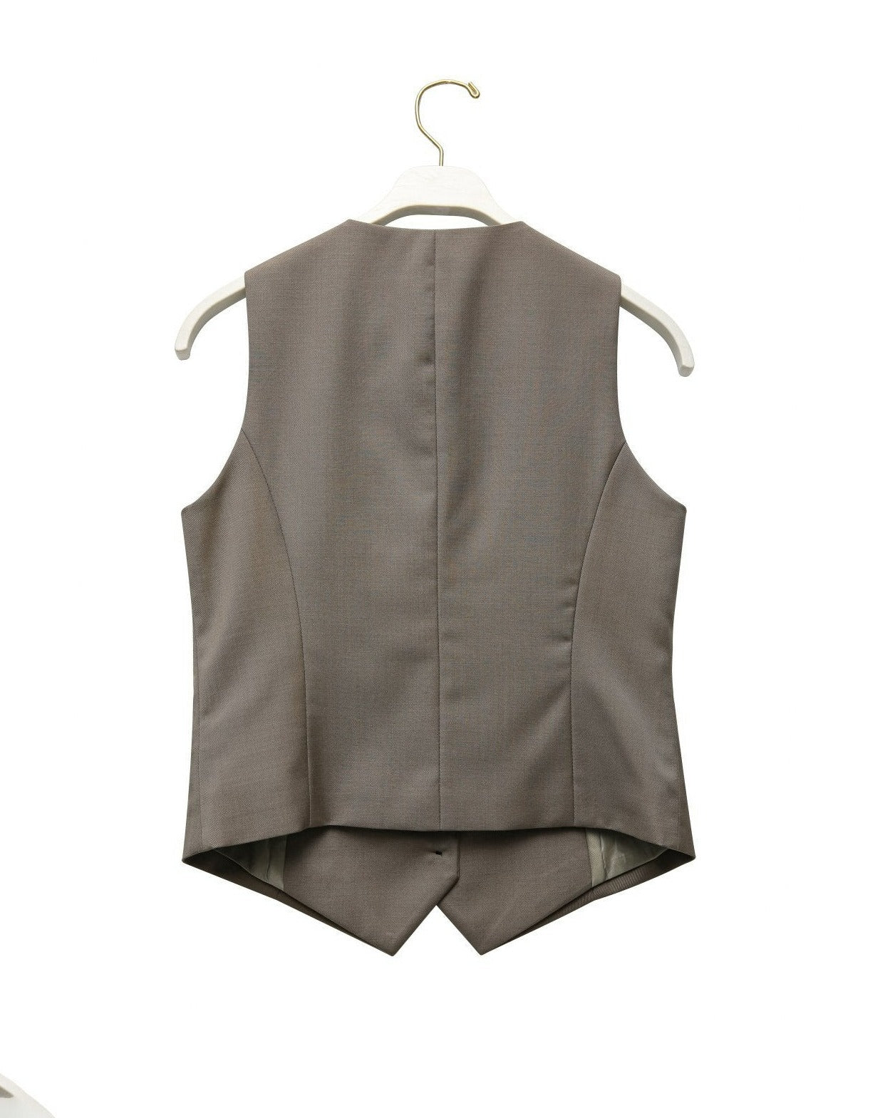 【PAPERMOON ペーパームーン】SS / Sharkskin Fabric Tailored Set Up Vest