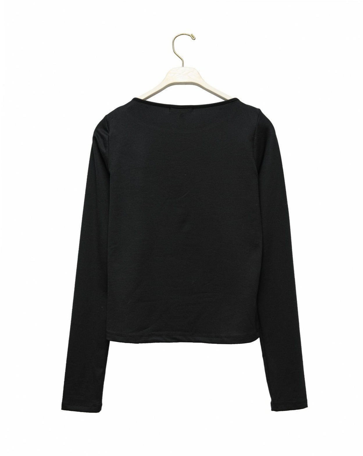 【PAPERMOON ペーパームーン】SS / Boatneck Detail Long Sleeved T - Shirt