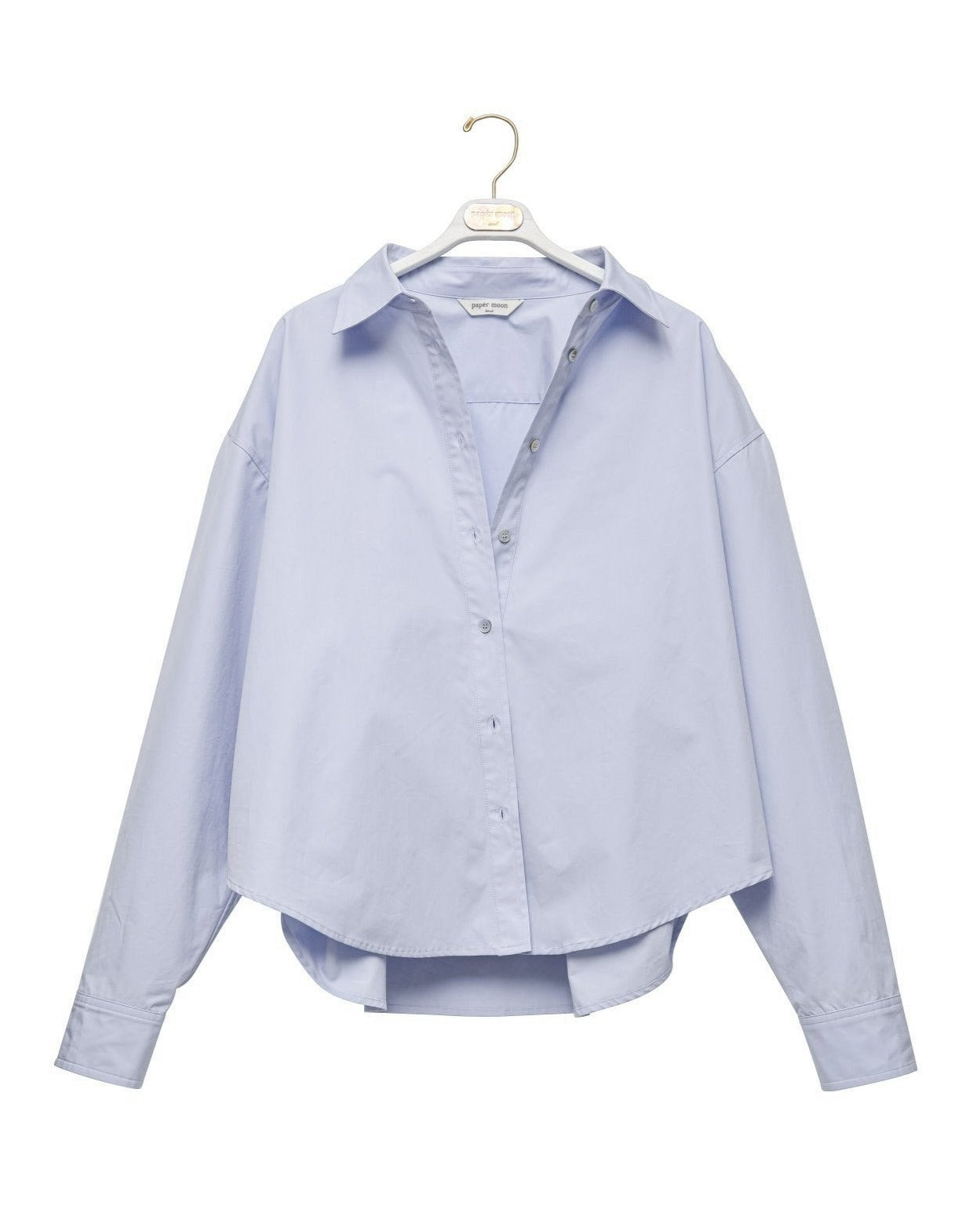 【PAPERMOON ペーパームーン】SS / Swing Collar Cotton Button Down Shirt