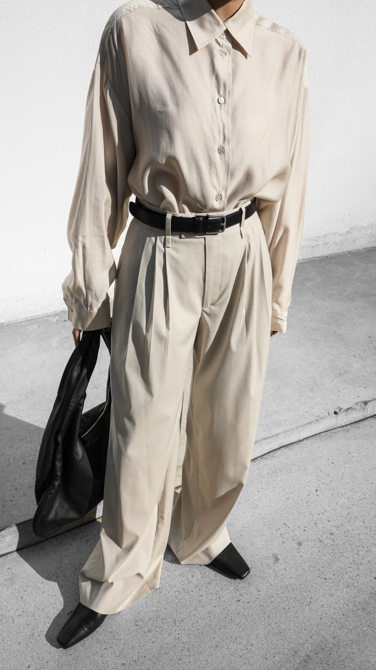 【PAPERMOON ペーパームーン】SS / Three Pin - Tuck Detail Wide Trousers