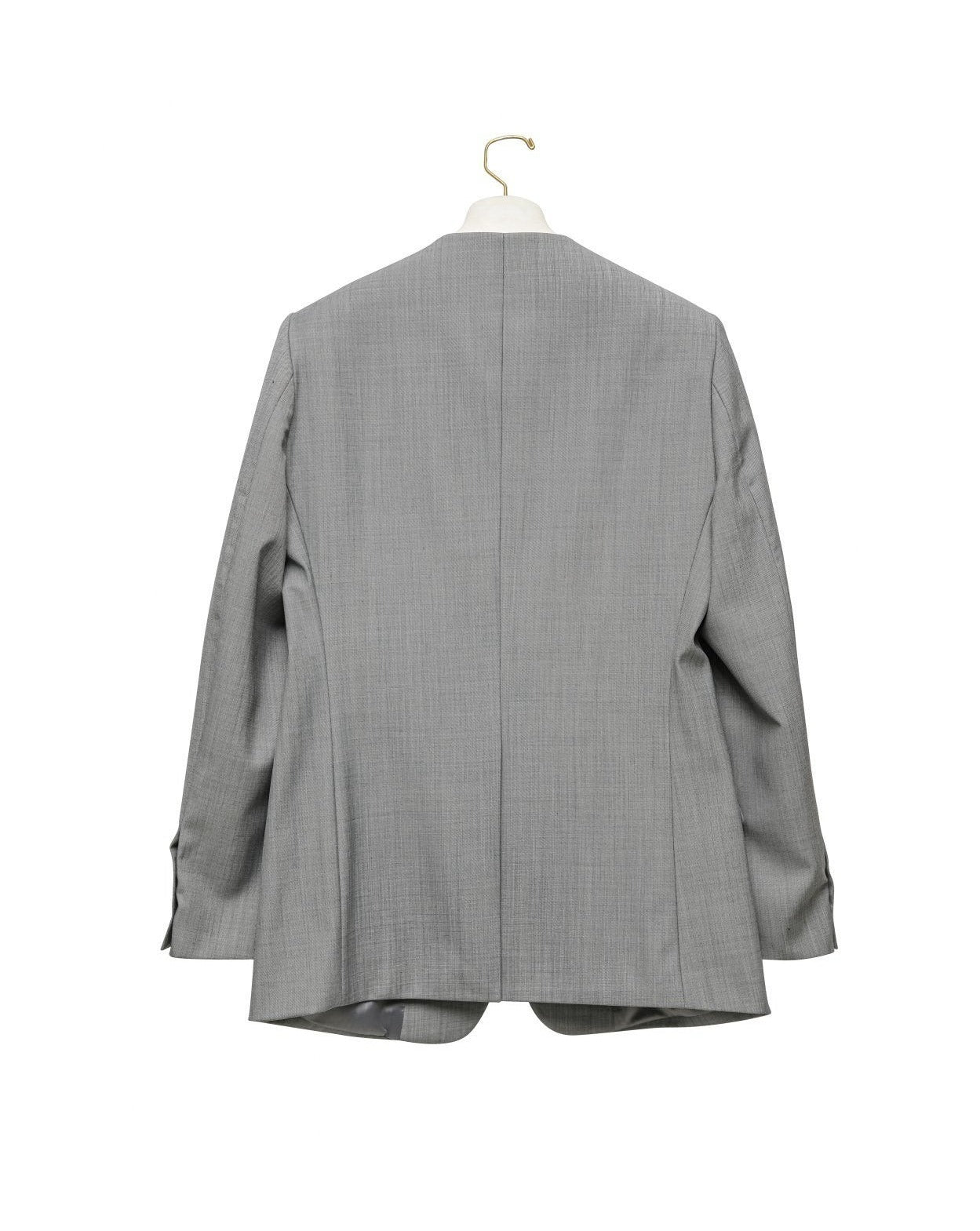 【PAPERMOON ペーパームーン】SS / Sharkskin Fabric Collarless Oversized Set Up Blazer