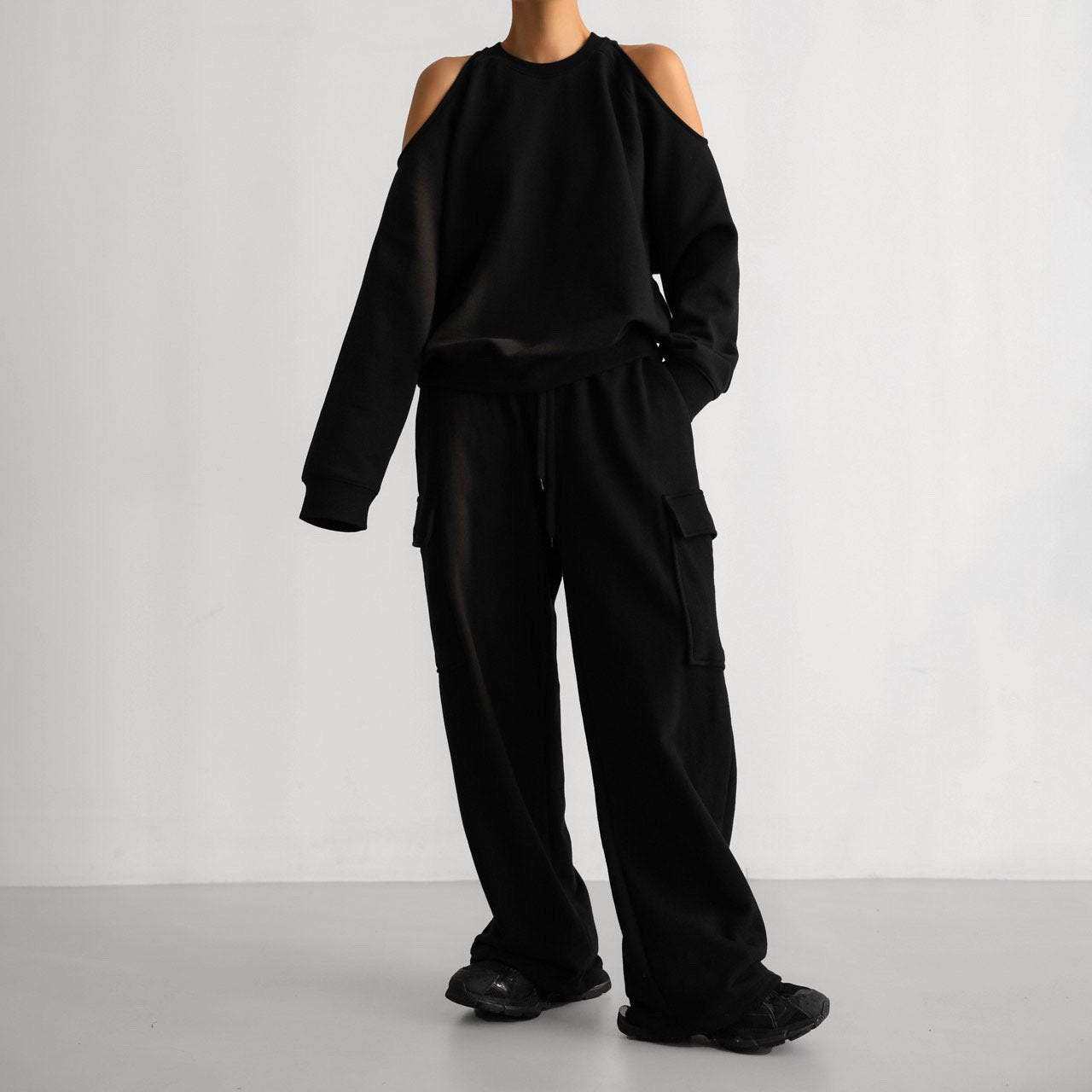 【PAPERMOON ペーパームーン】SS / Cargo Pocket Wide Sweatpants