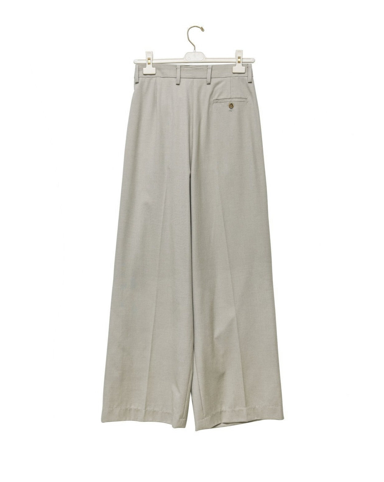 【PAPERMOON 페이퍼 문】SS / Aymmetry Pin Tuck Wide Maxi Trousers