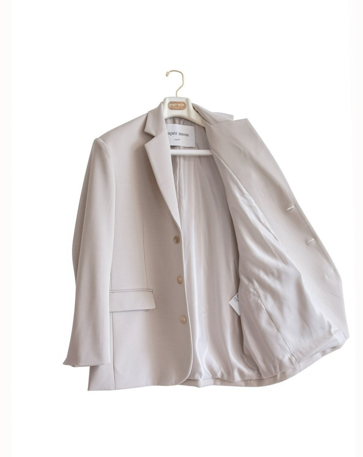 【即納】【PAPERMOON ペーパームーン】AW / Oversized Three Button Single Blazer