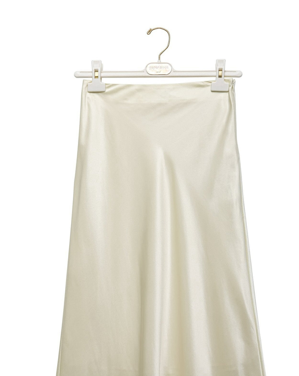 【PAPERMOON ペーパームーン】SS / Silky Satin High Waisted Maxi Flared Skirt