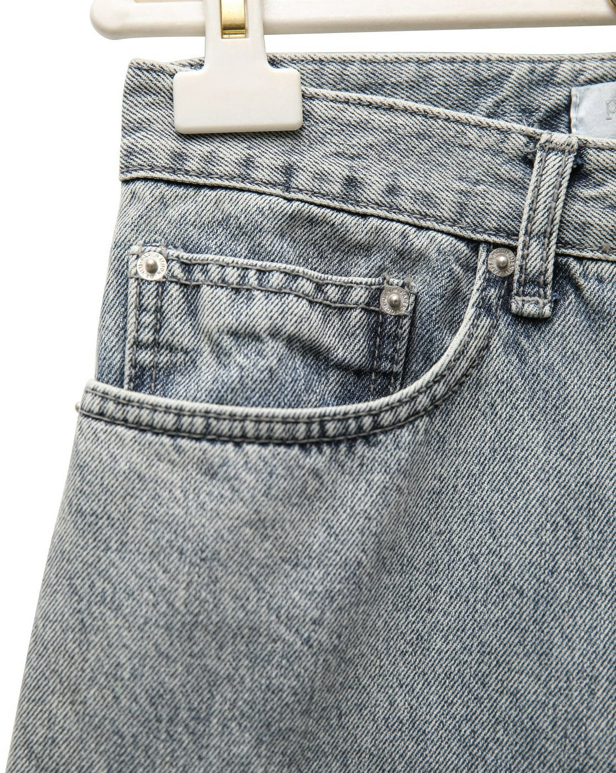 [PAPERMOON] SS / Straight Boots Cut X-Ray Jeans