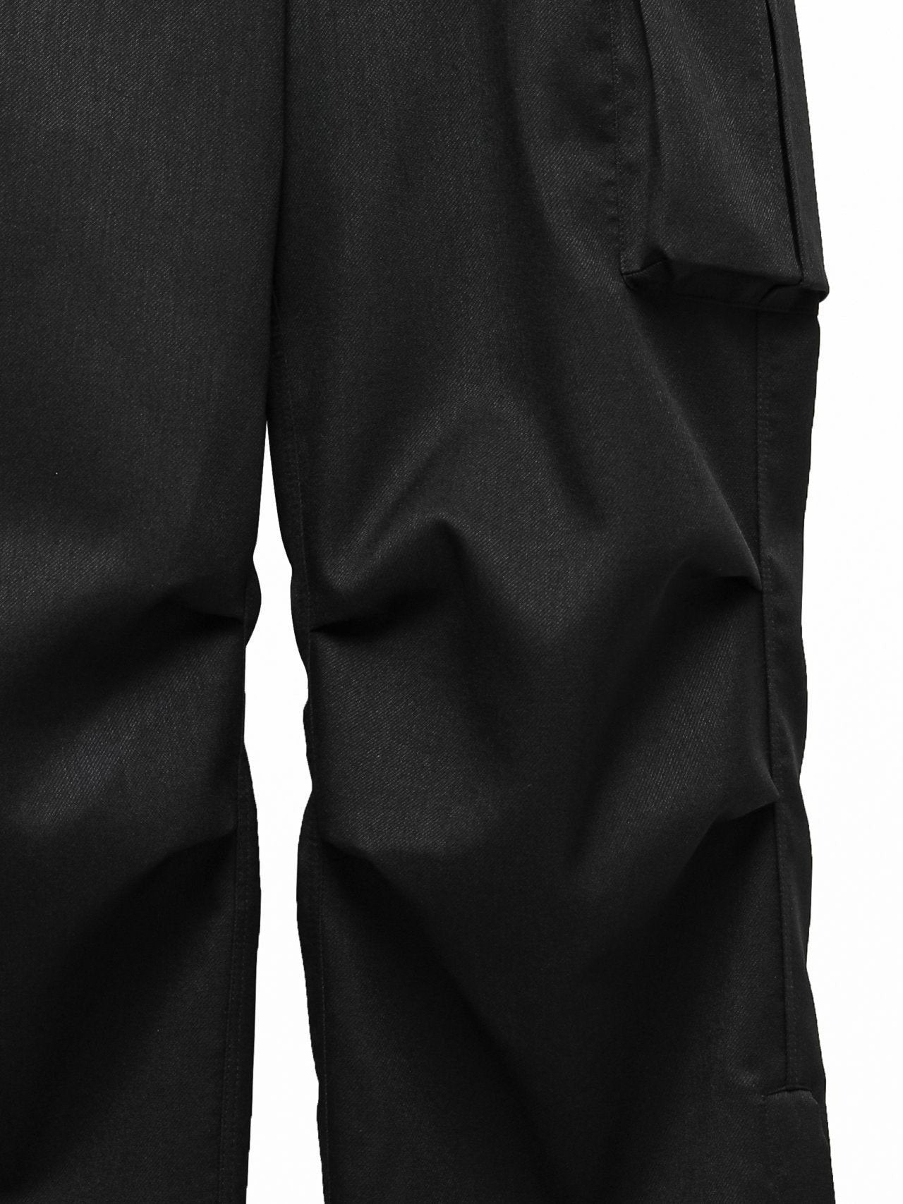 【即納】【PAPERMOON ペーパームーン】AW / LUX Heavy Texture Wide Cargo Trousers