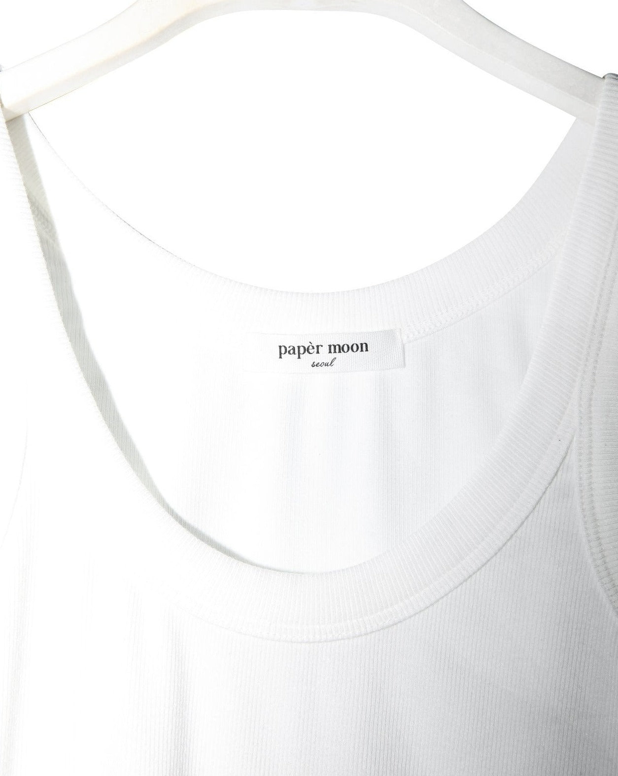 【PAPERMOON ペーパームーン】SS / Ribbed Cropped Tank Sleeveless Top