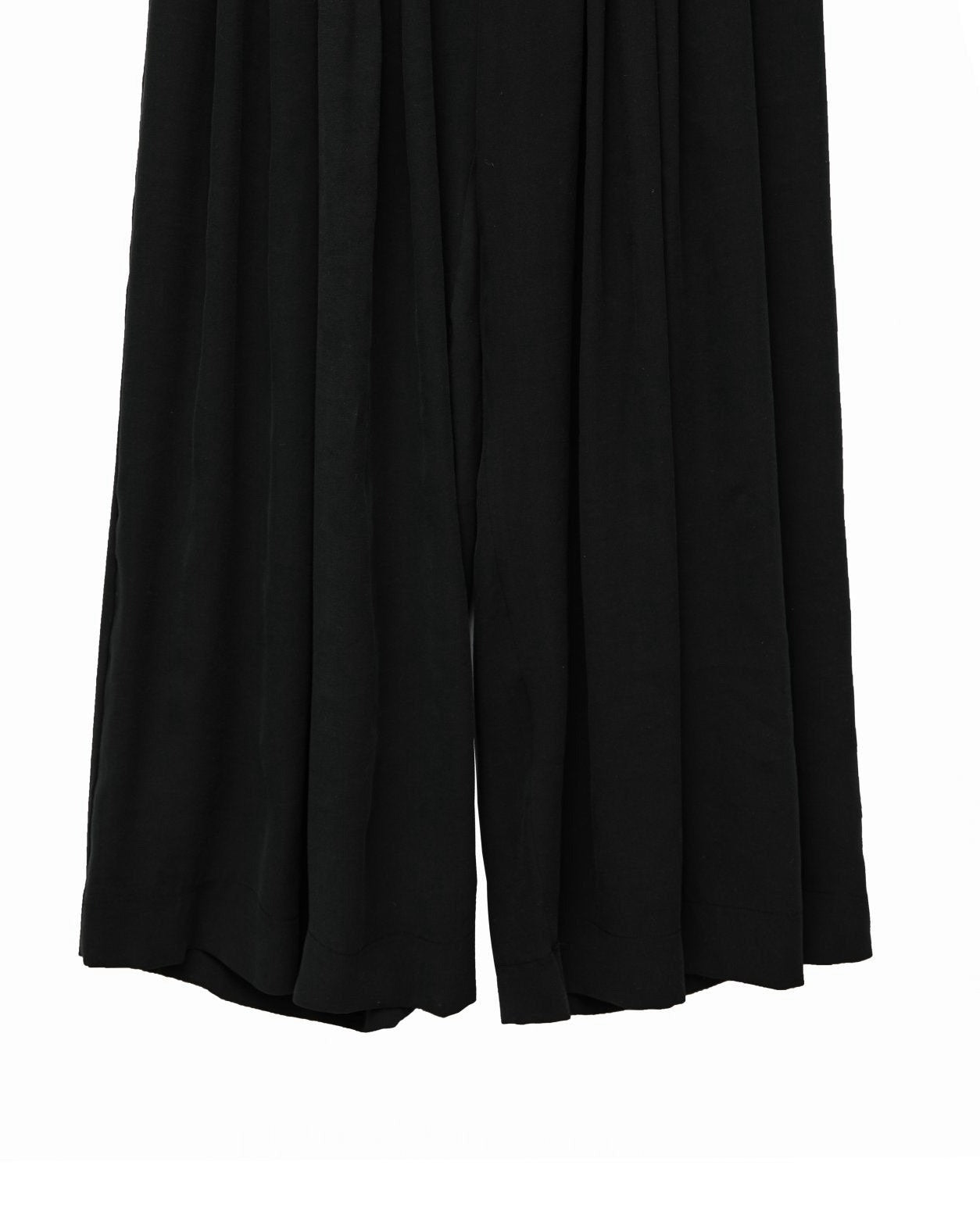 【PAPERMOON ペーパームーン】SS / Bamboo Pleated Pin - Tuck Wide Trousers