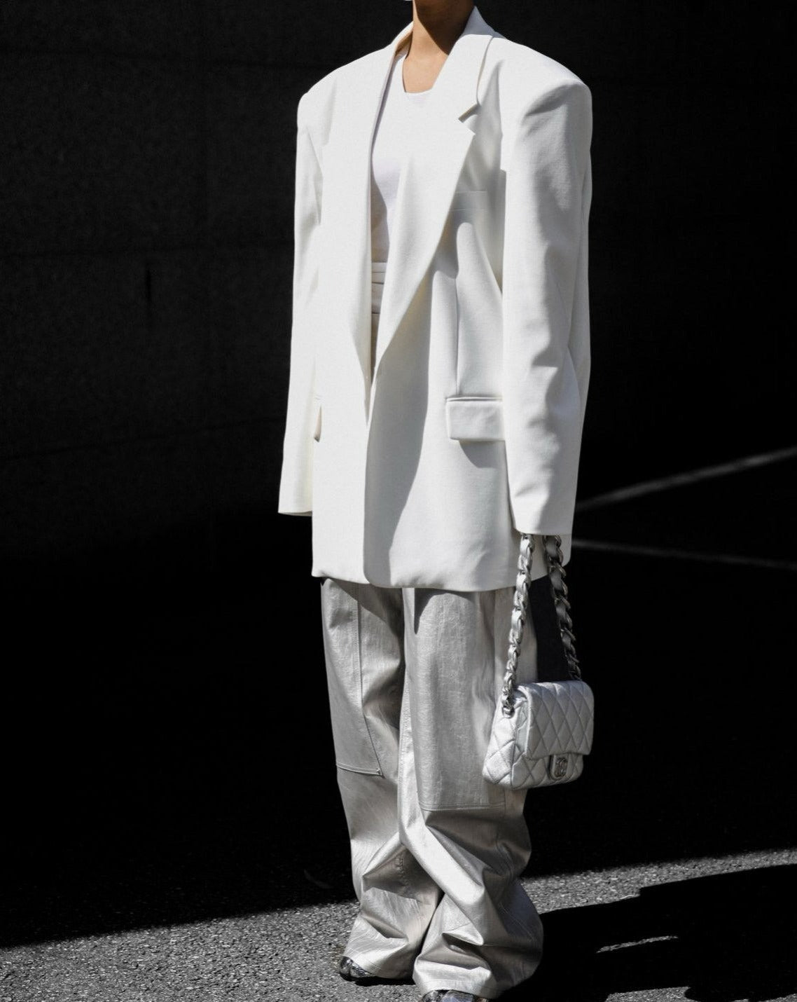 【PAPERMOON 페이퍼 문】SS / Classic Oversized Maxi Length Blazer