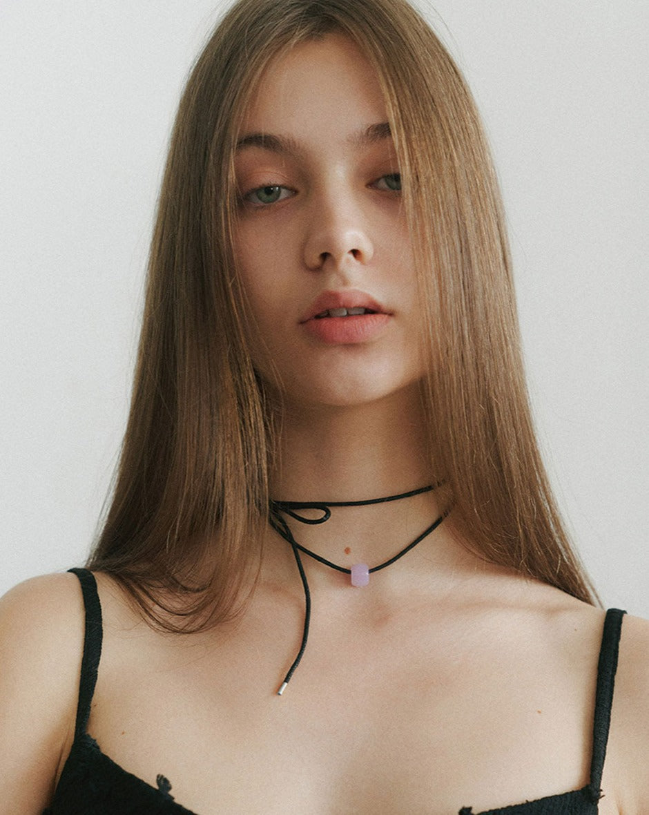 【BORNETE SEASON 23-019】23SS Lavenda Strap Necklace