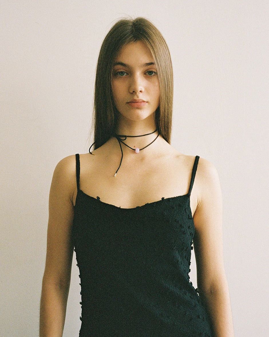 【BORNETE SEASON 23-019】23SS Lavenda Strap Necklace