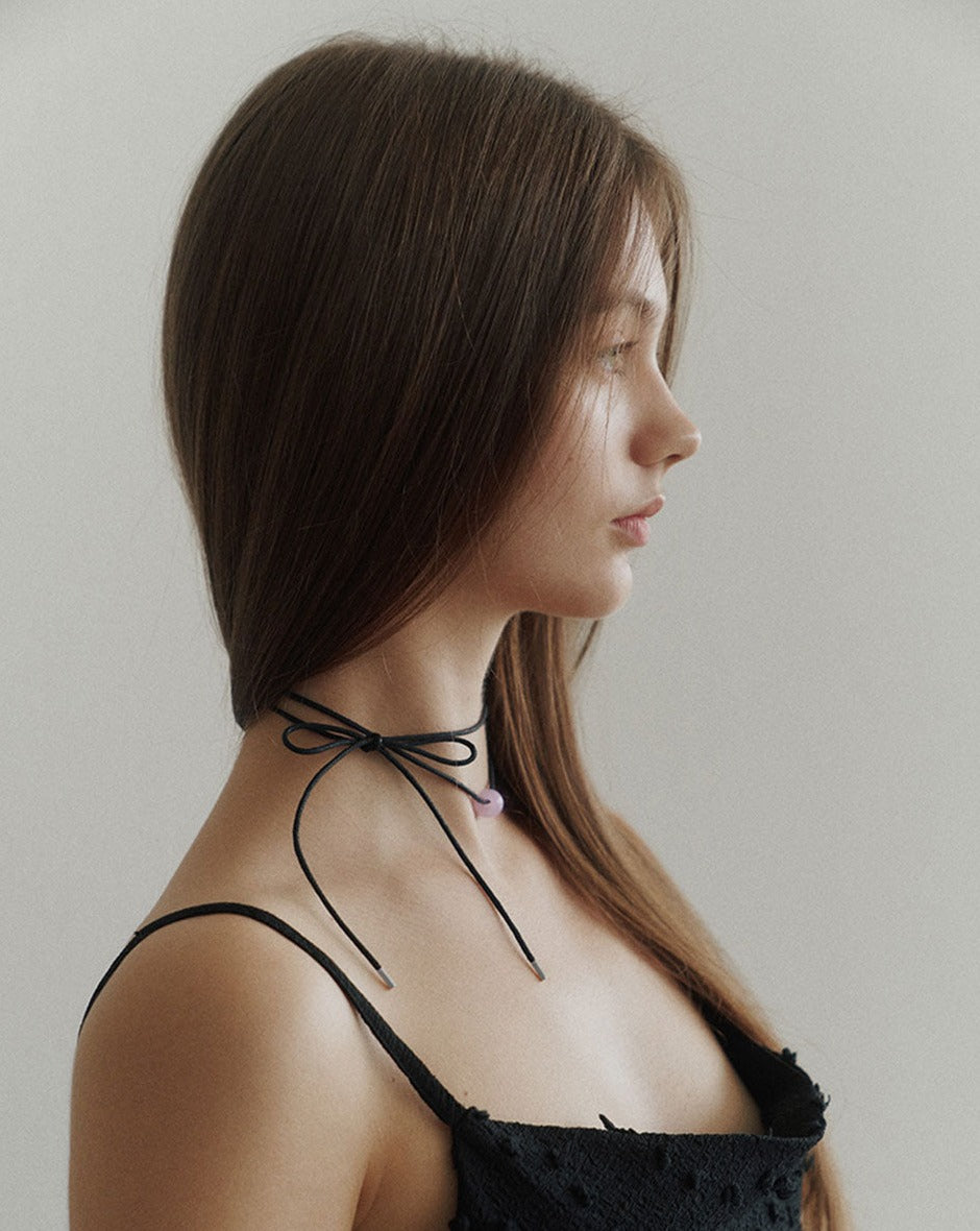 【BORNETE SEASON 23-019】23SS Lavenda Strap Necklace