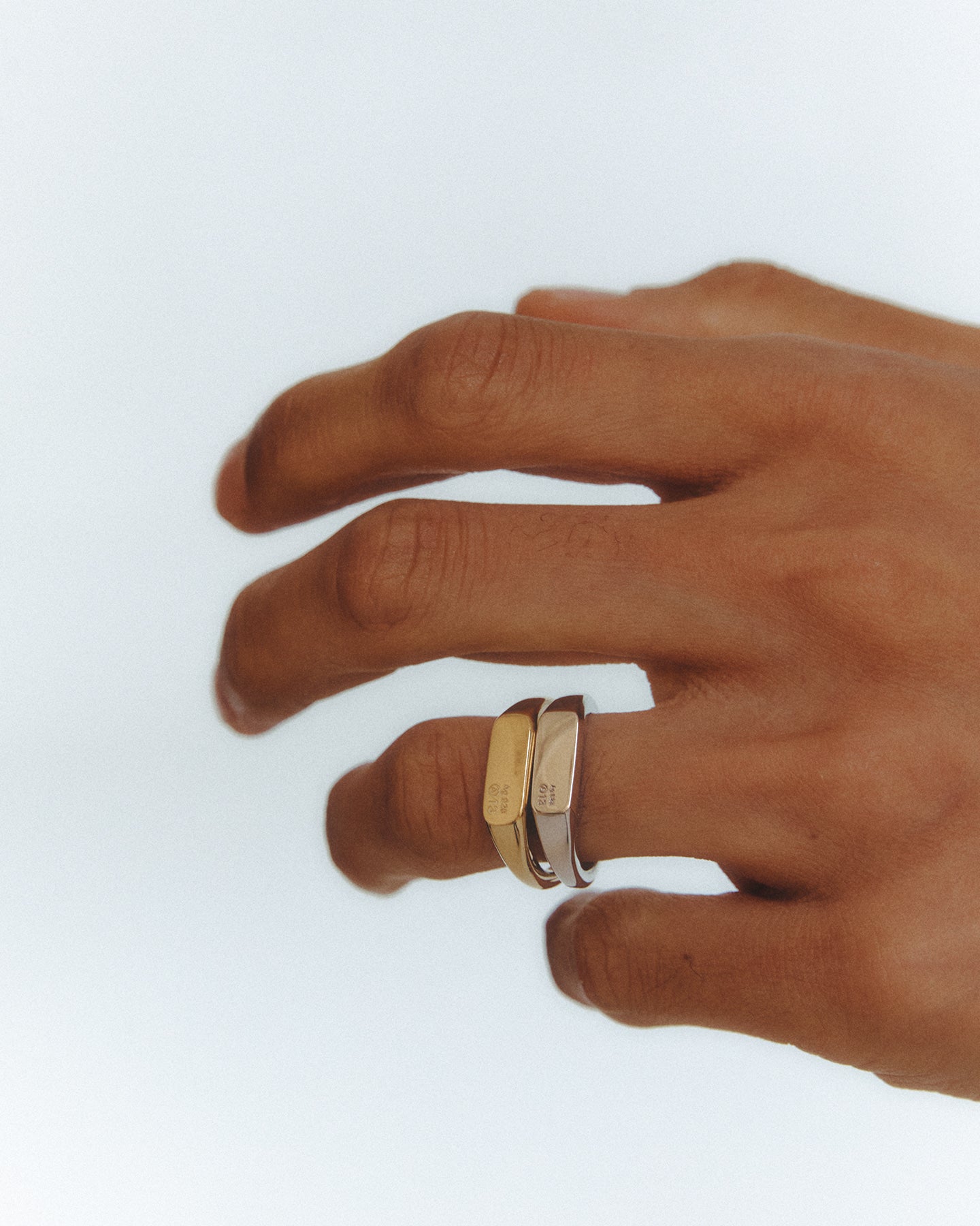 【即納】A13 Slim Signet Ring