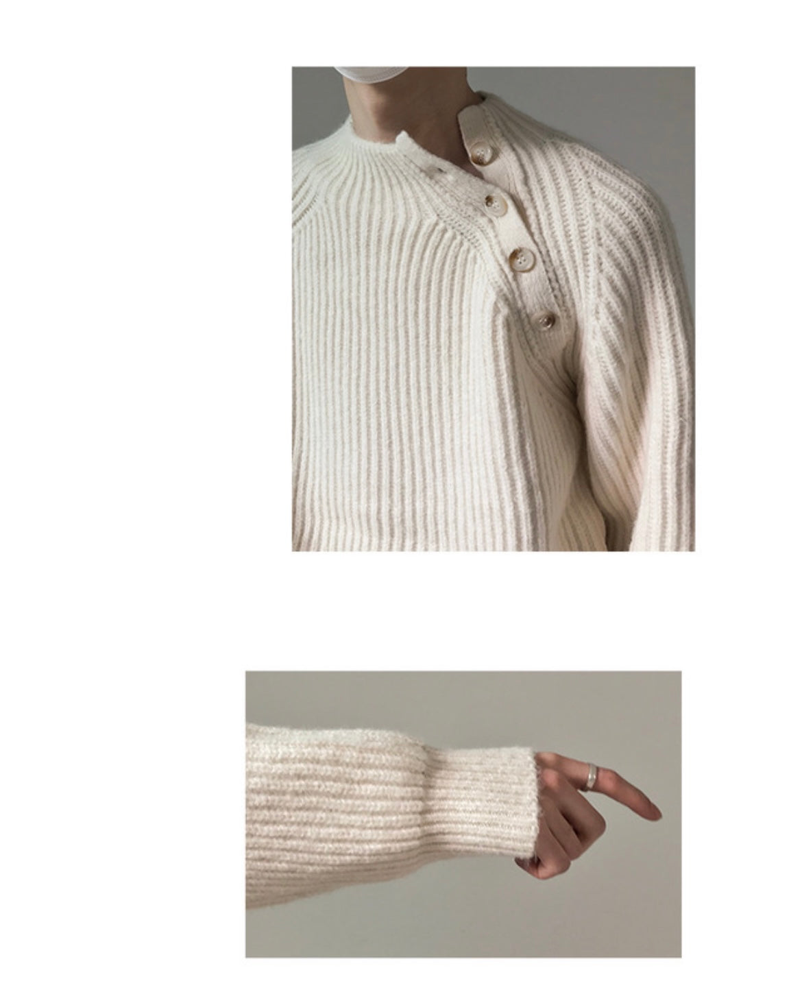 Raglan Button Detail Knit - MAGNOLIAONLINE