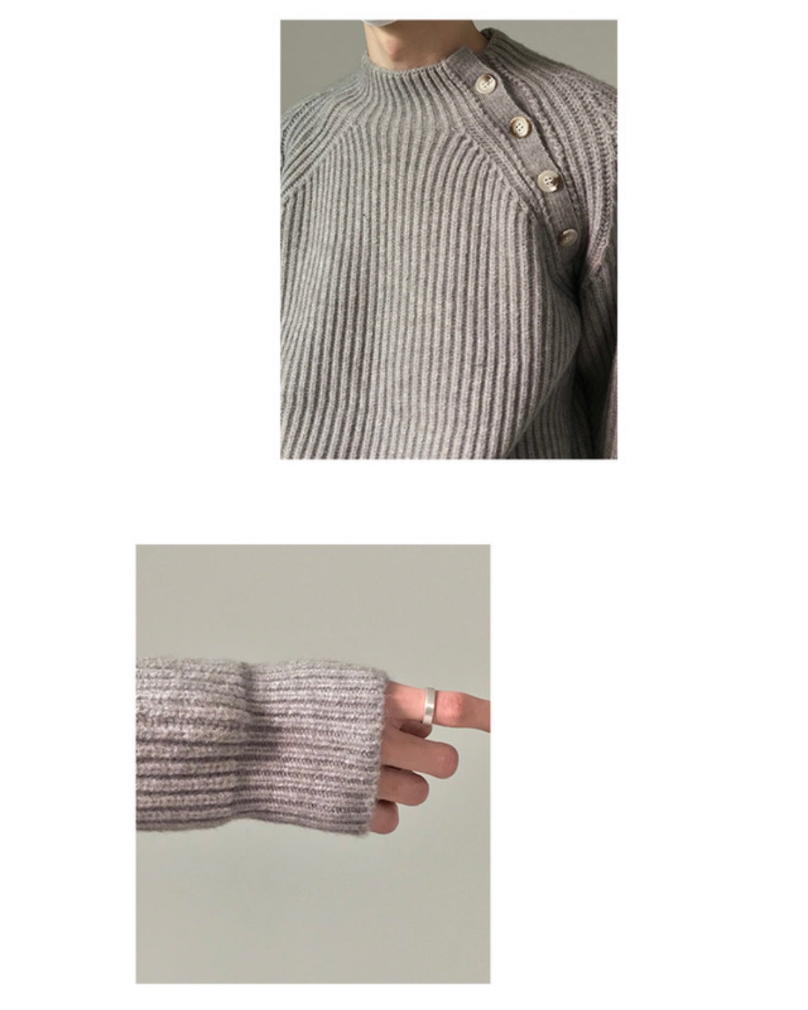 Raglan Button Detail Knit - MAGNOLIAONLINE