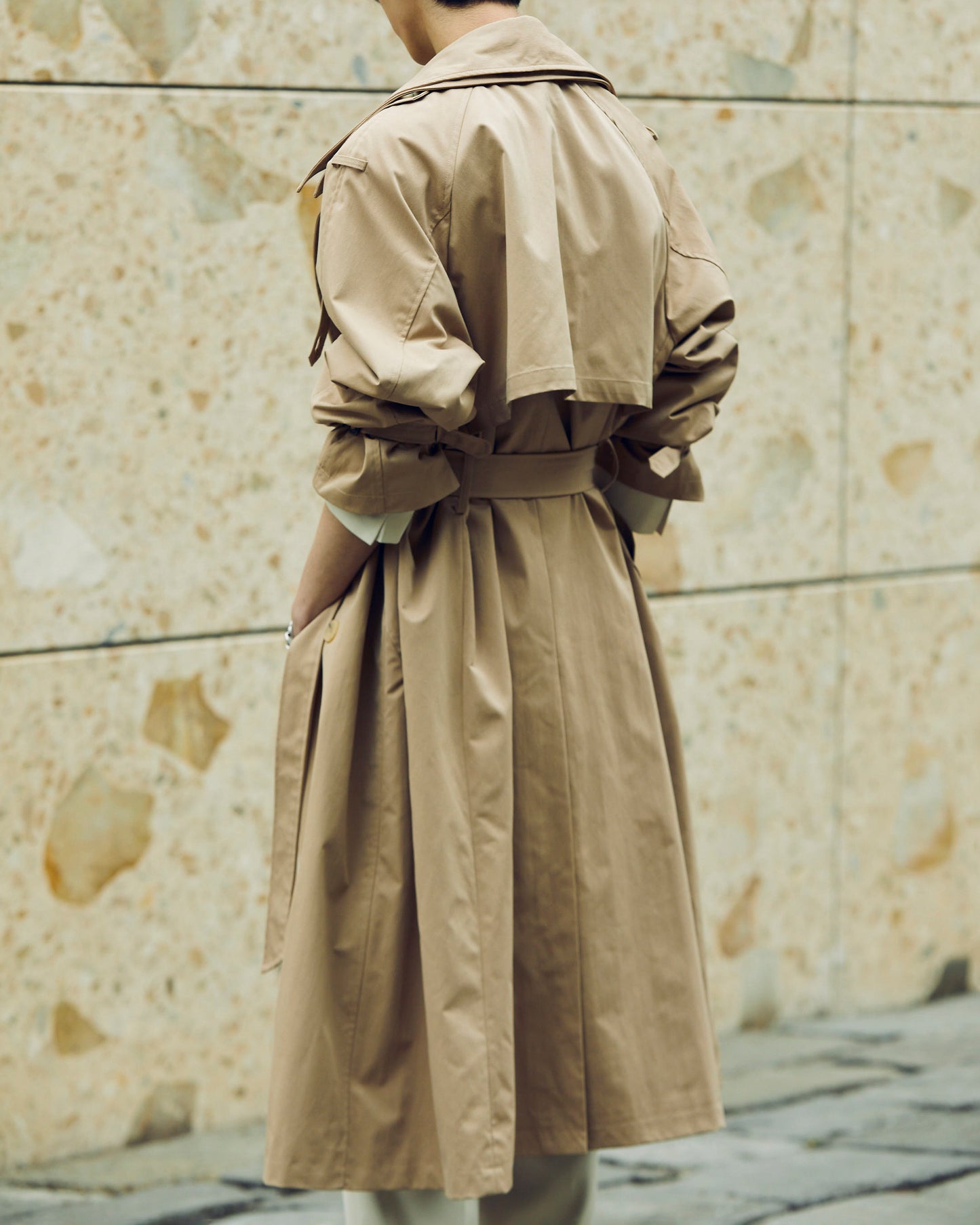 Layered Collar Trenchcoat