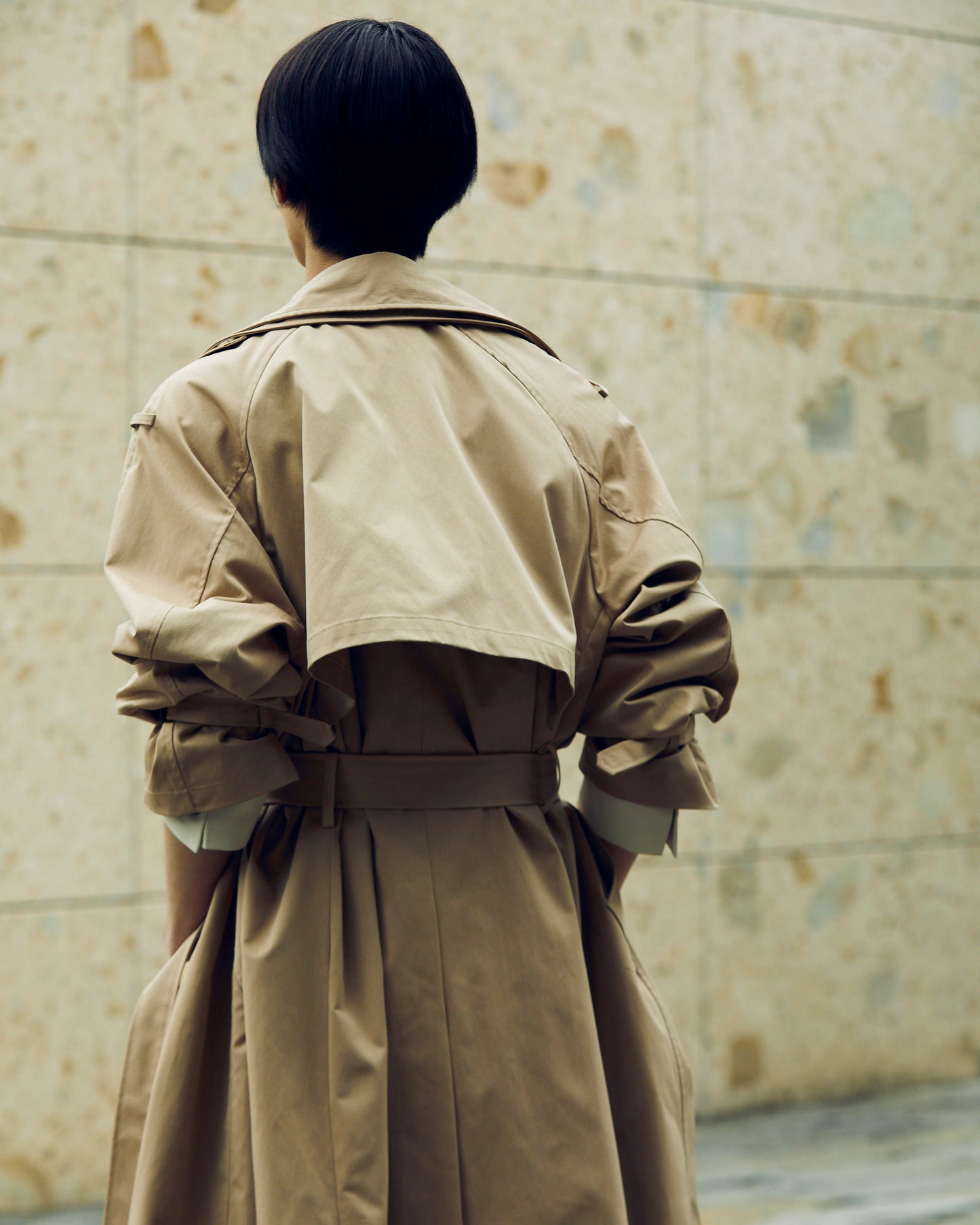 Layered Collar Trenchcoat